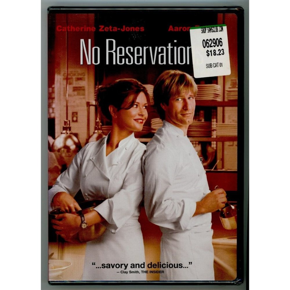 NO RESERVATIONS DVD Catherine Zeta-Jones, Aaron Eckhart, Warner Brothers, ©2007
